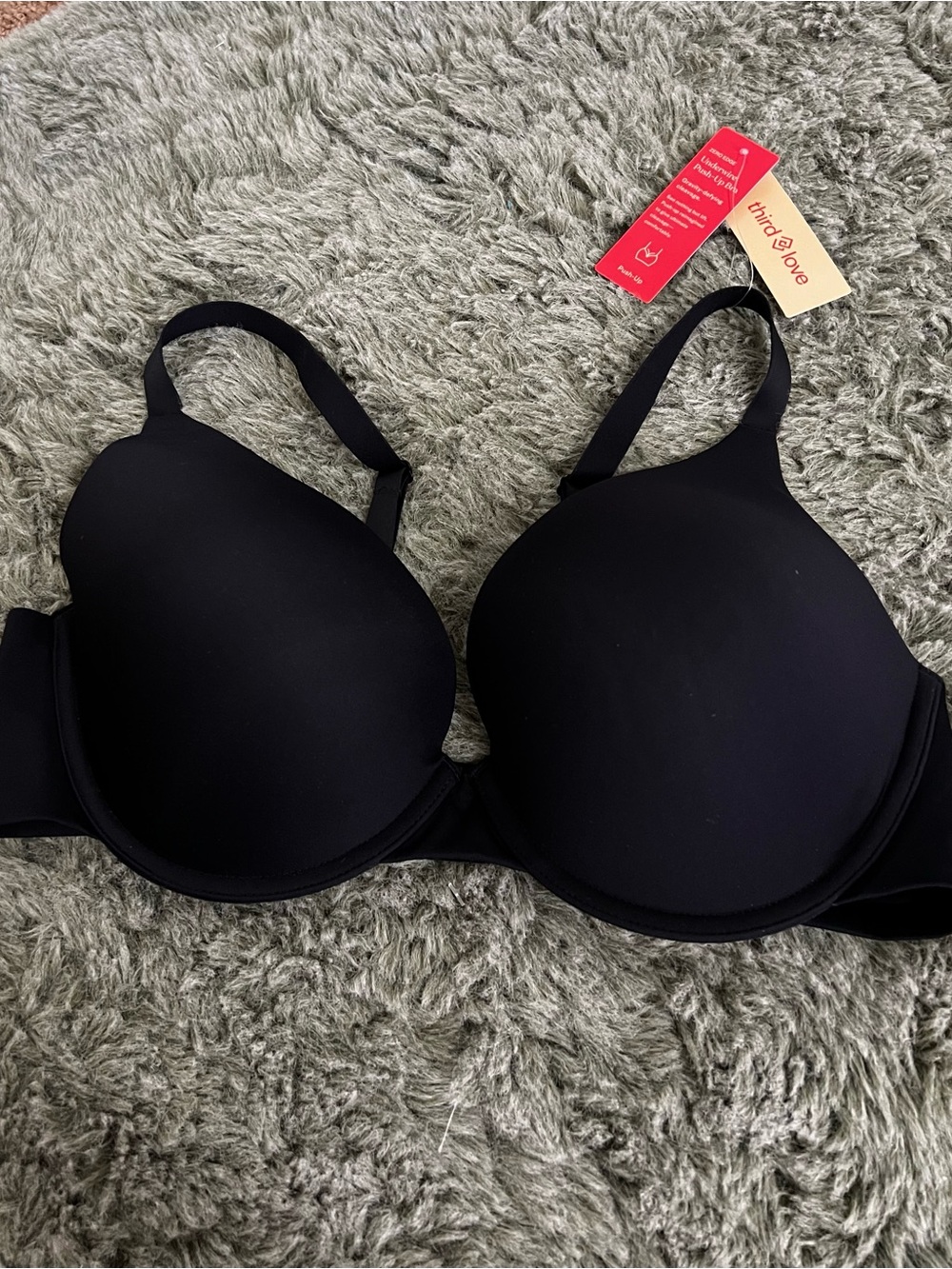 ThirdLove Zero Edge Push UP Bra Black 38C NWT - Picture 2 of 6